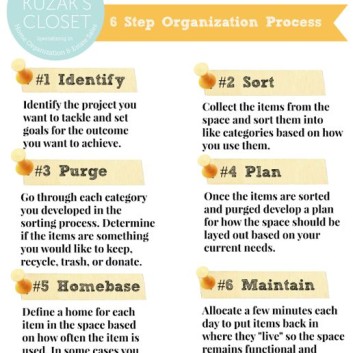 My 6 Step Organizing Process & Upcoming 8 Week Home Organization Series