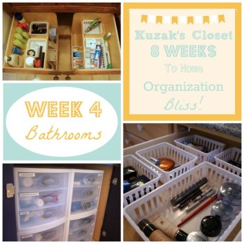 8 Weeks to Home Organization Bliss: Week 4 – Bathrooms