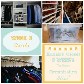 8 Weeks to Home Organization Bliss: Week 3 – Closets
