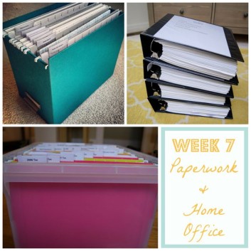 8 Weeks to Home Organization Bliss: Week 7 – Paperwork & Home Office